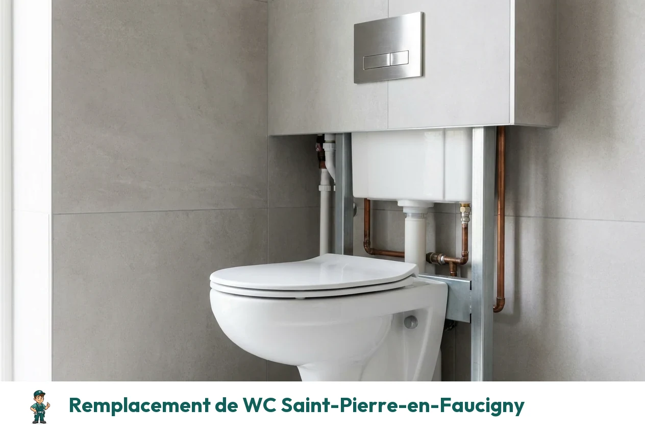 Remplacement de WC à Saint-Pierre-en-Faucigny