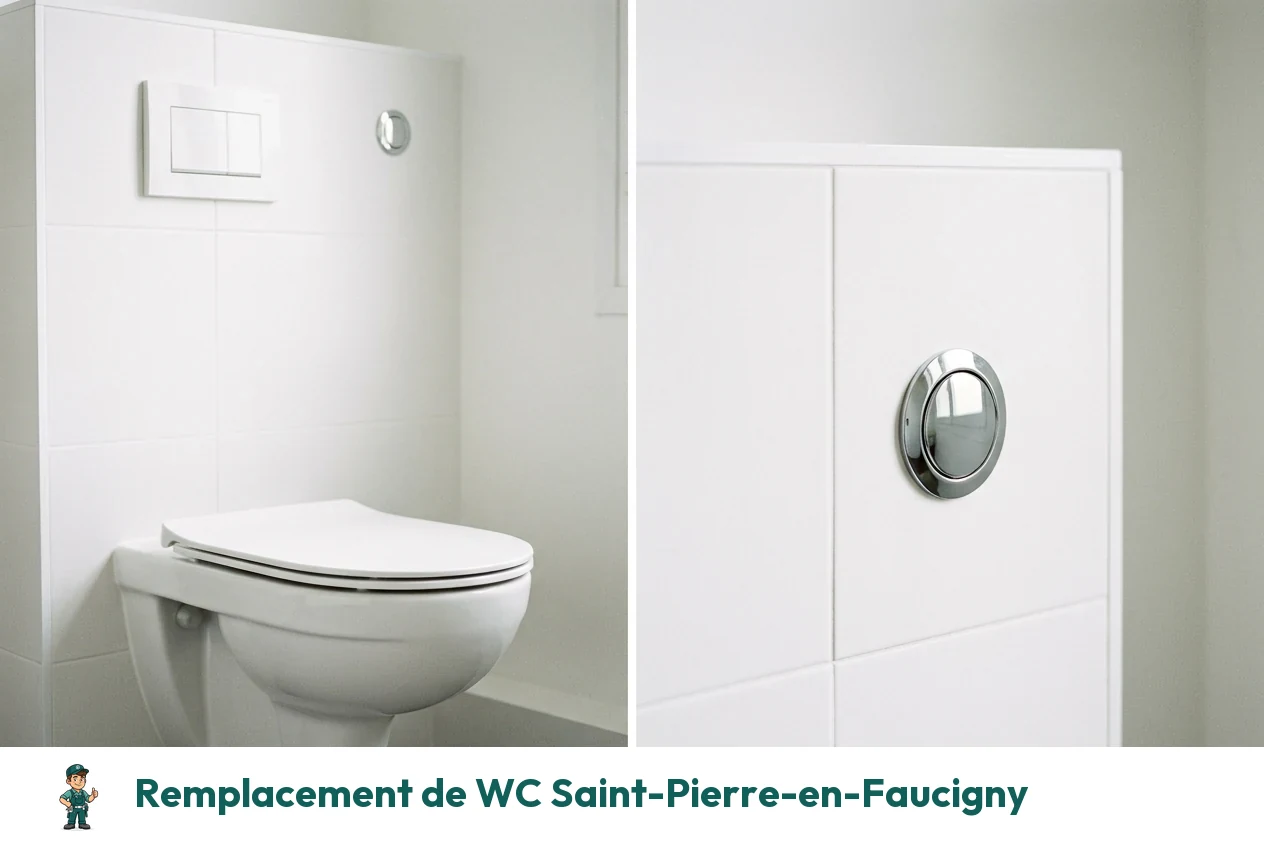 Remplacement de WC à Saint-Pierre-en-Faucigny
