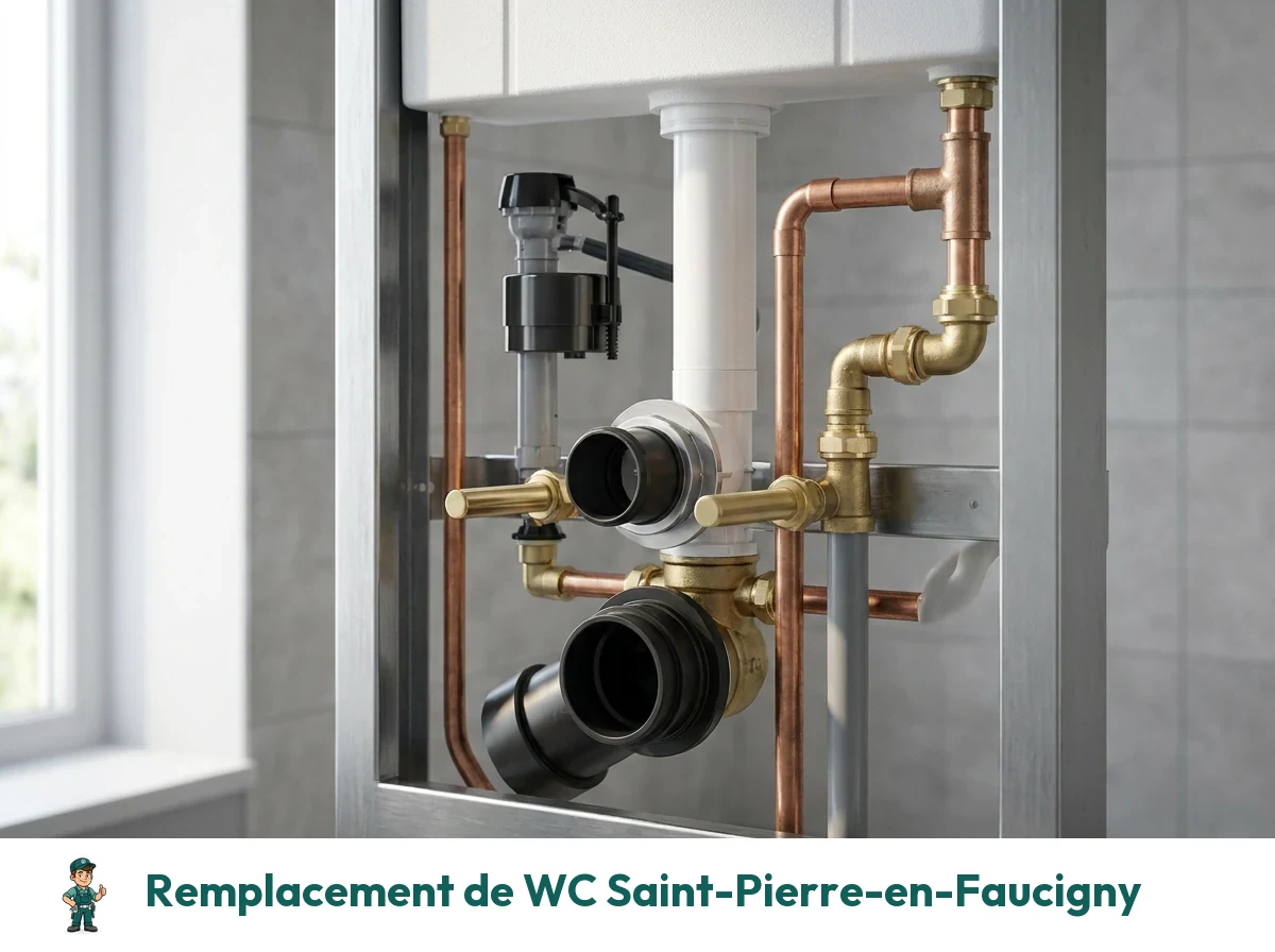 Remplacement de WC à Saint-Pierre-en-Faucigny